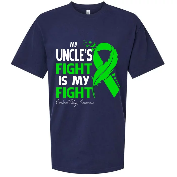 My Uncle's Fight Is My Fight Cerebral Palsy Awareness Gift Sueded Cloud Jersey T-Shirt