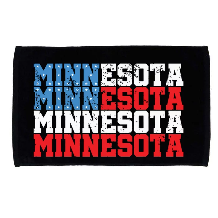 Minnesota Usa Flag Country Election Microfiber Hand Towel