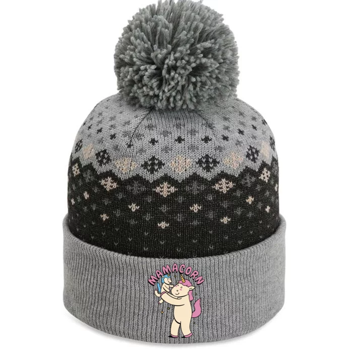 Mamacorn Unicorn Gift The Baniff Cuffed Pom Beanie