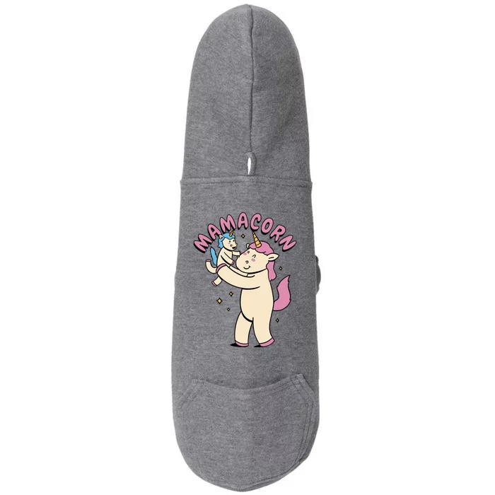 Mamacorn Unicorn Gift Doggie 3-End Fleece Hoodie