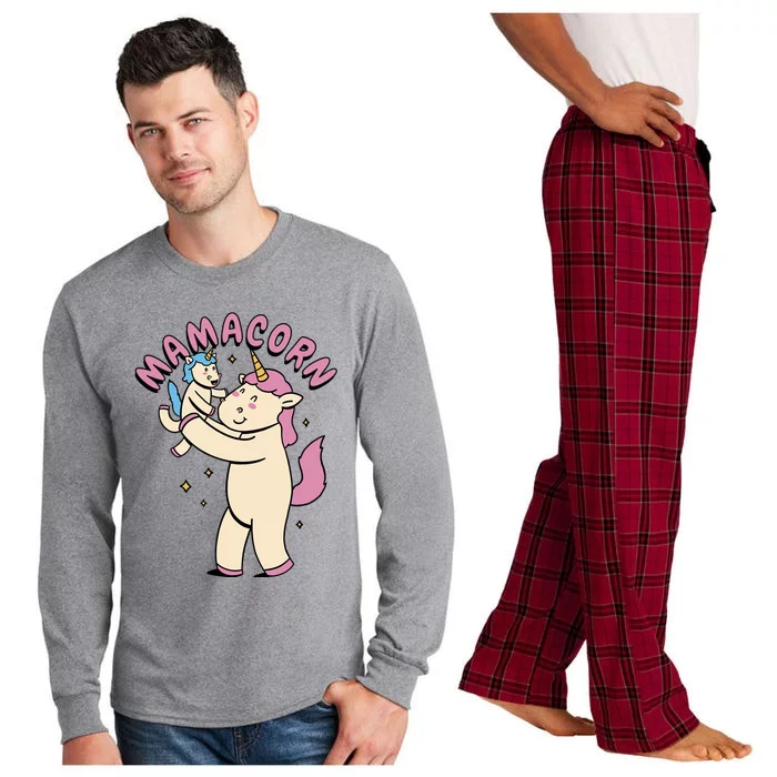 Mamacorn Unicorn Gift Long Sleeve Pajama Set