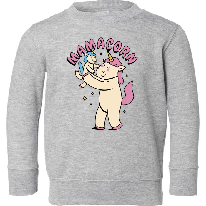 Mamacorn Unicorn Gift Toddler Sweatshirt