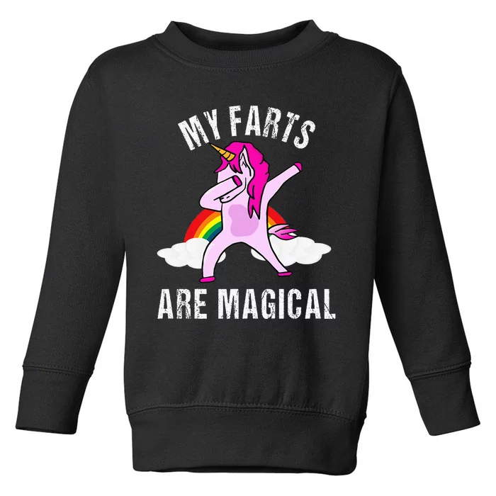 Magical Unicorn Gag Gift for a Hilarious Surprise Toddler Sweatshirt