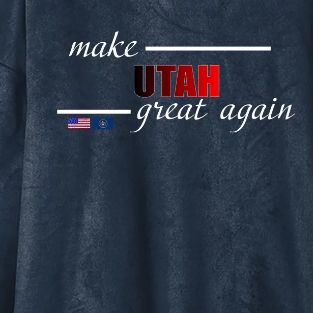 Make Utah Great Again Hooded Wearable Blanket