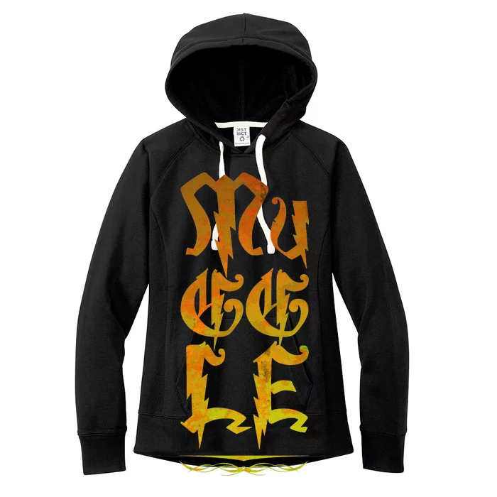 Muggle Distressed Logo Women's Fleece Hoodie