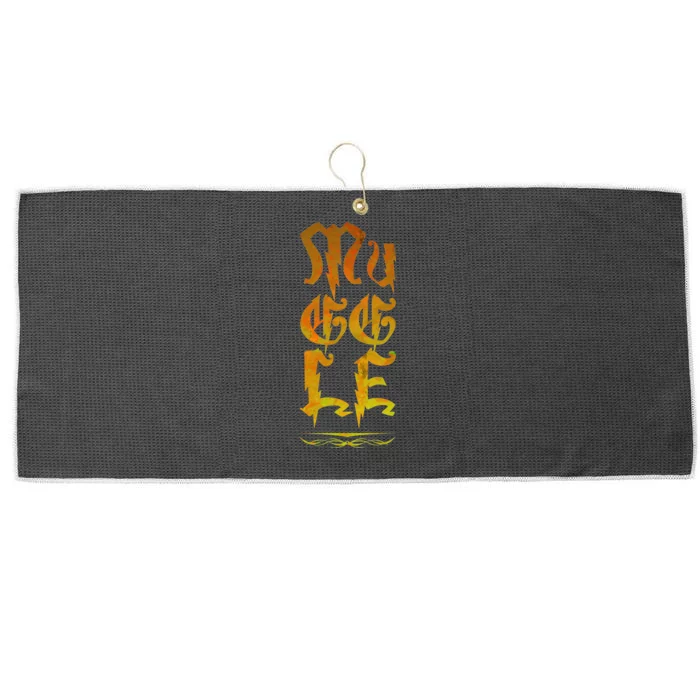 Muggle Distressed Logo Large Microfiber Waffle Golf Towel