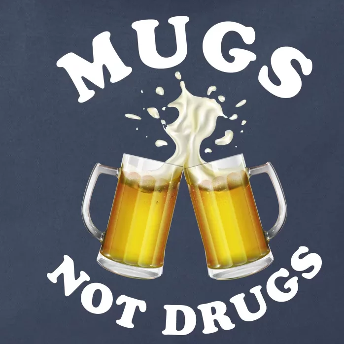 Mugs Not Drugs Funny St. Patrick's Day Beer Zip Tote Bag