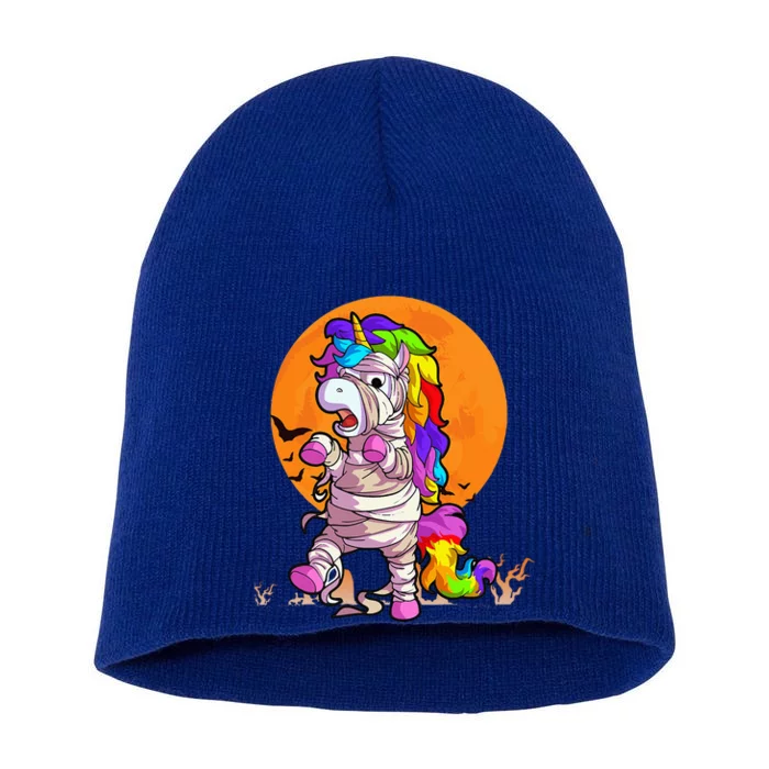 Mummy Unicorn Halloween Unicorn Short Acrylic Beanie