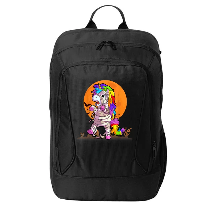 Mummy Unicorn Halloween Girls Unicorn Halloween City Backpack