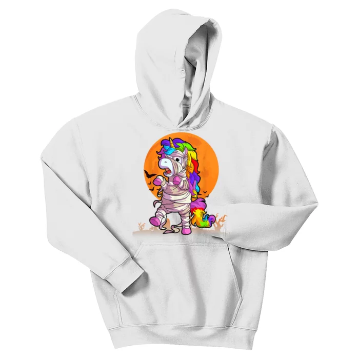 Mummy Unicorn Halloween Girls Unicorn Halloween Kids Hoodie