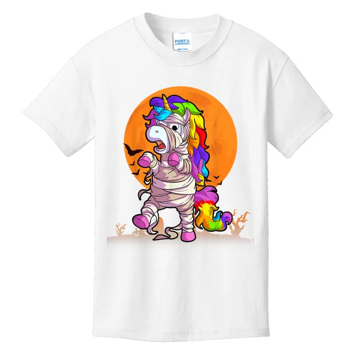 Mummy Unicorn Halloween Girls Unicorn Halloween Kids T-Shirt