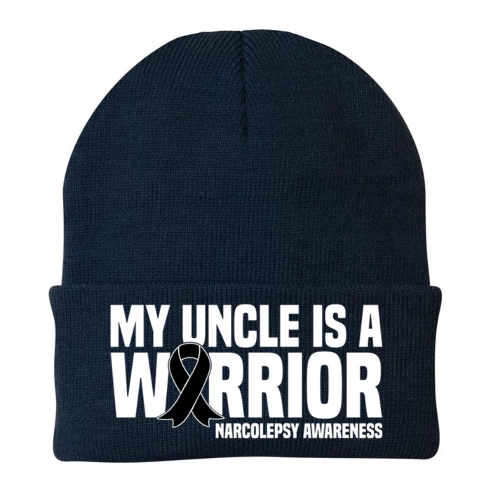 My Uncle Is A Warrior Sleep Disorder Narcolepsy Awareness Great Gift Knit Cap Winter Beanie