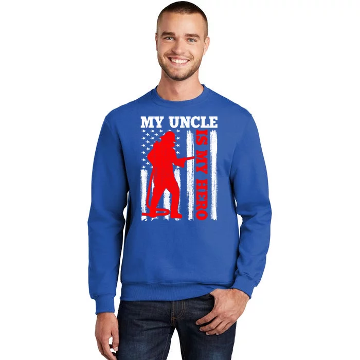 My Uncle Is My Hero Usa Flag Firefighter Fire Uncle Gift Sweatshirt