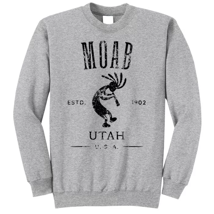 Moab Utah Kokopelli Souvenir Distressed Design Tall Sweatshirt