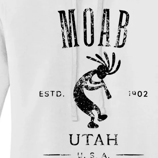 Moab Utah Kokopelli Souvenir Distressed Design Women's Pullover Hoodie