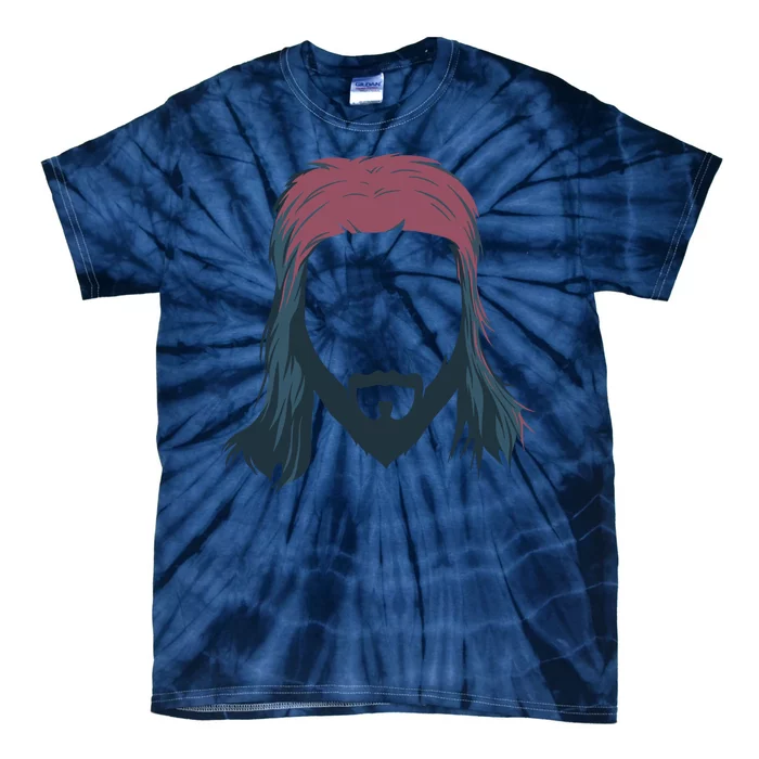 Mullet Haircut Tie-Dye T-Shirt