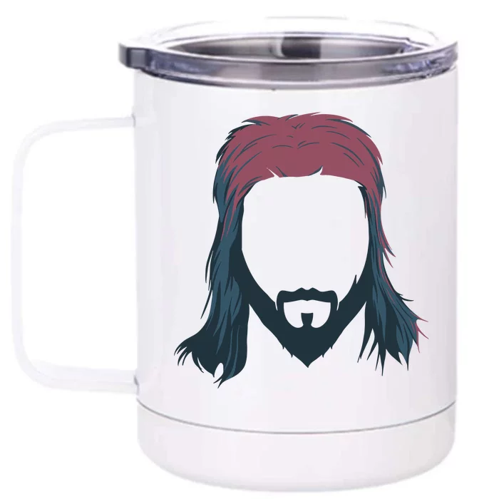 Mullet Haircut Front & Back 12oz Stainless Steel Tumbler Cup