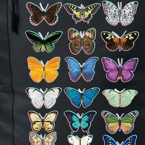 Multi Butterflies Botanical Species Daily Commute Backpack