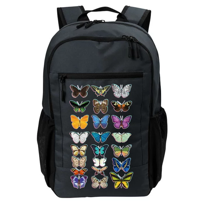 Multi Butterflies Botanical Species Daily Commute Backpack