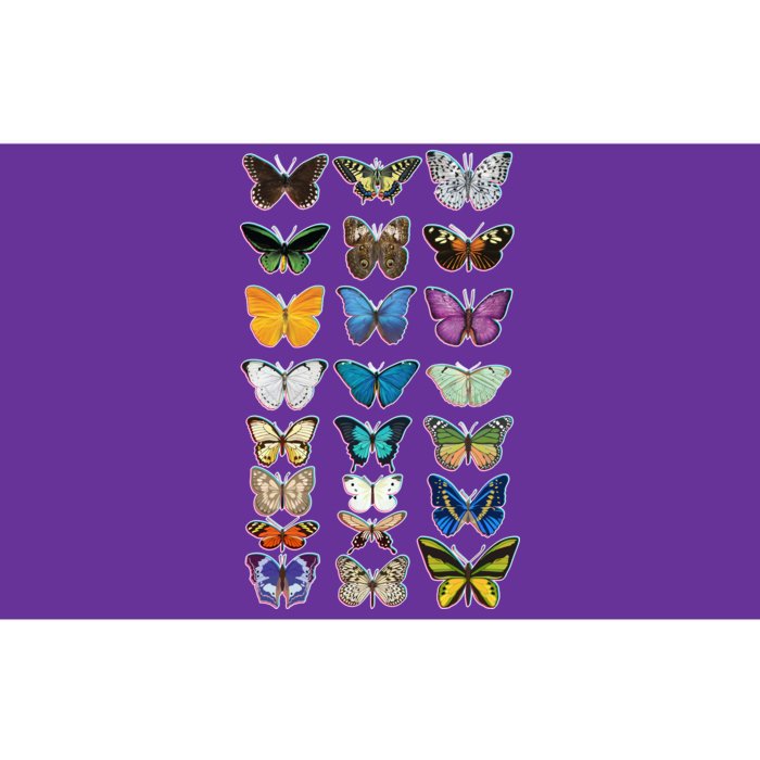 Multi Butterflies Botanical Species Bumper Sticker