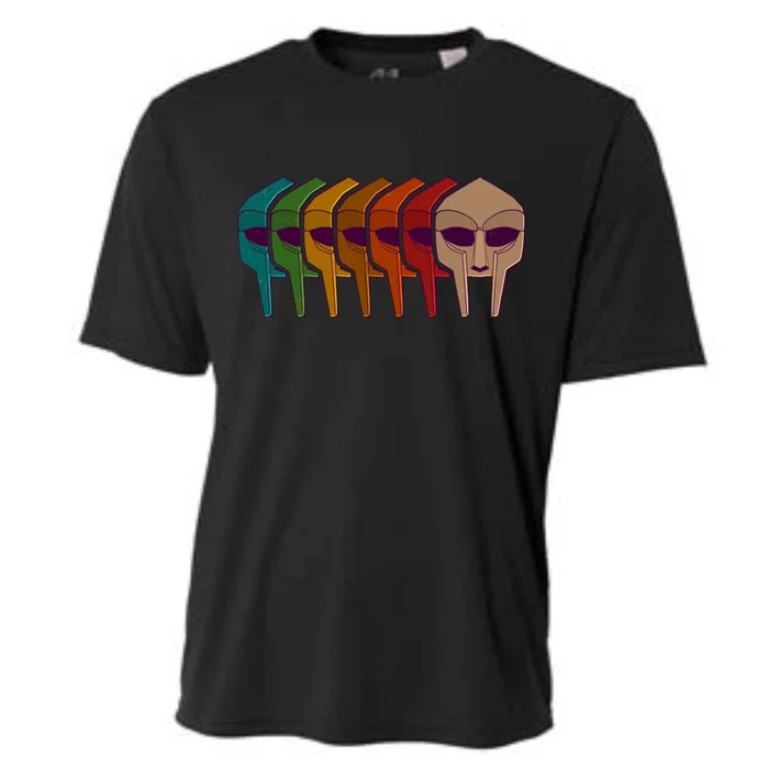 Multi Color MF DOOM Masks Cooling Performance Crew T-Shirt