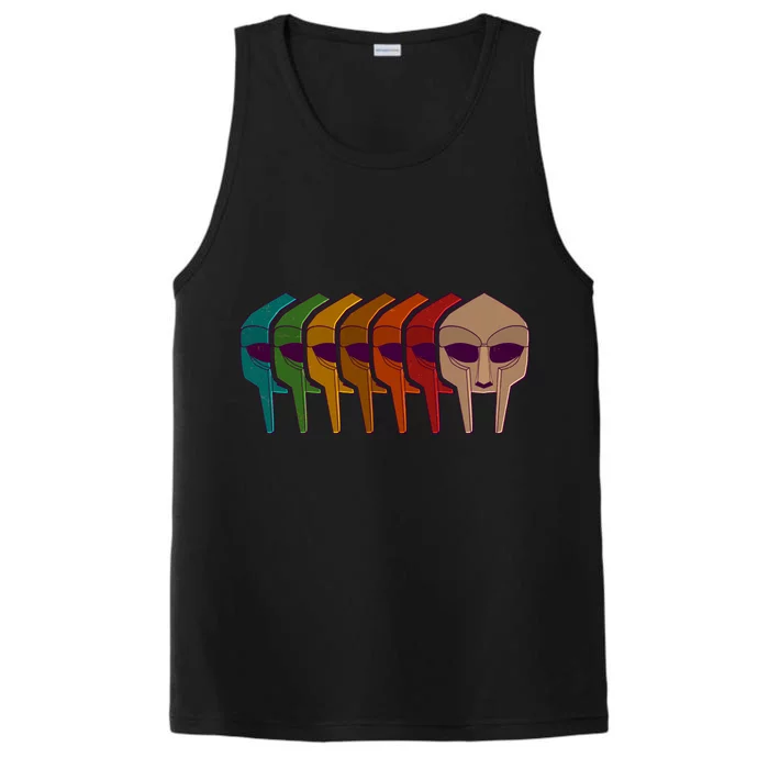 Multi Color MF DOOM Masks Performance Tank