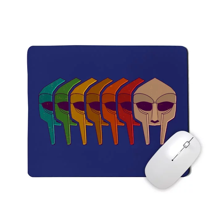 Multi Color MF DOOM Masks Mousepad