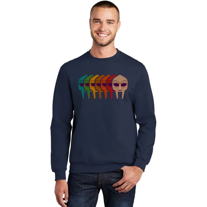 Multi Color MF DOOM Masks Tall Sweatshirt