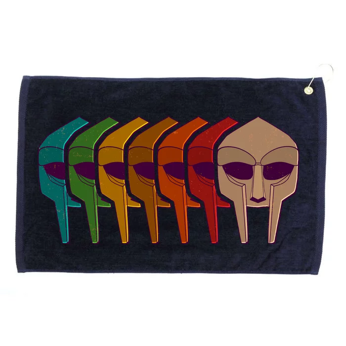 Multi Color MF DOOM Masks Grommeted Golf Towel