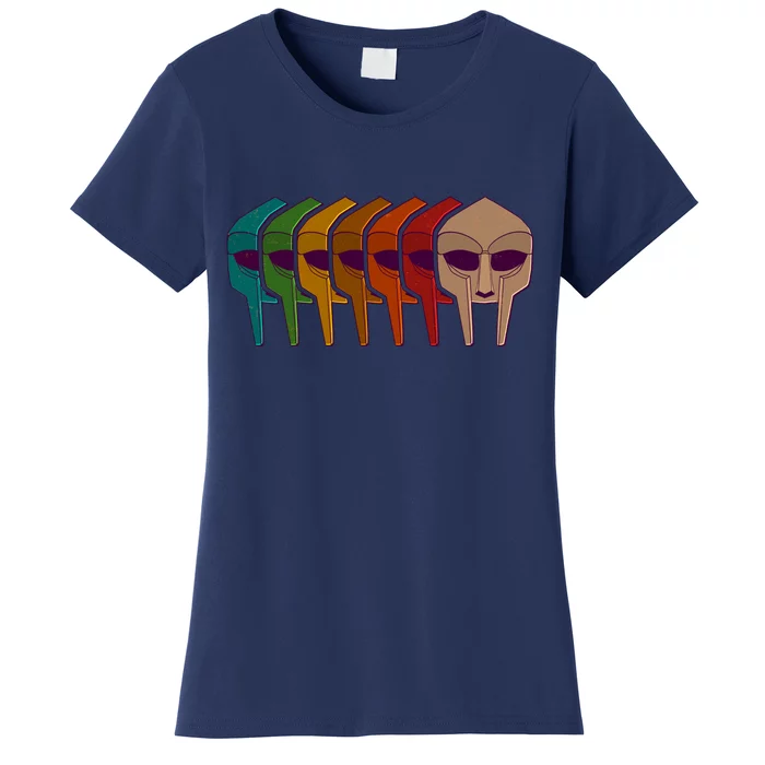 Multi Color MF DOOM Masks Women's T-Shirt