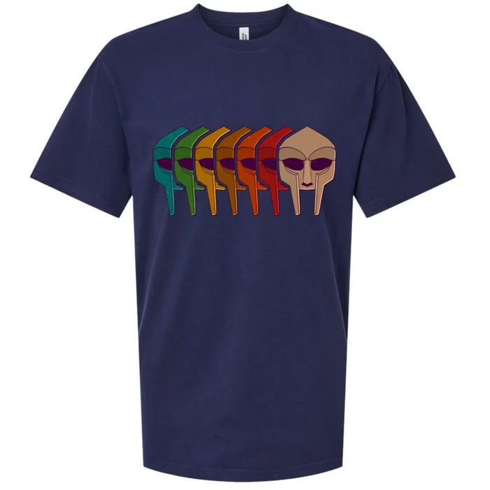 Multi Color MF DOOM Masks Sueded Cloud Jersey T-Shirt