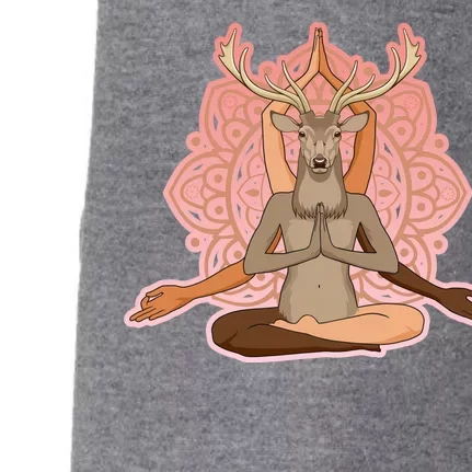 Multi-Ethnic Unity Yoga Deer Doggie 3-End Fleece Hoodie