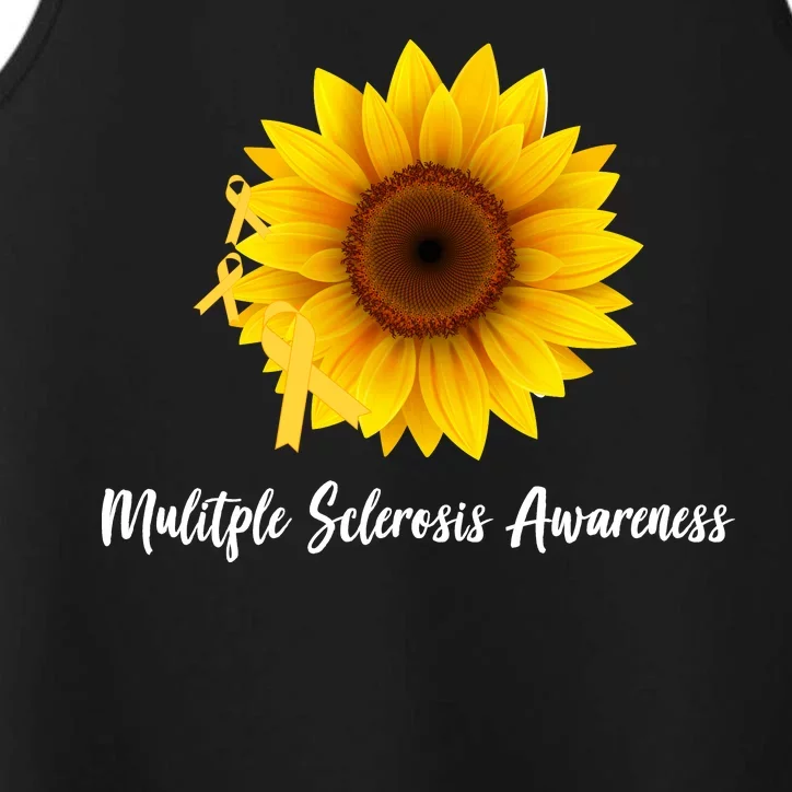 Multiple Sclerosis Awareness Sunflower Performance Tank