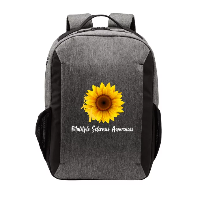 Multiple Sclerosis Awareness Sunflower Vector Backpack