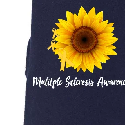 Multiple Sclerosis Awareness Sunflower Doggie 3-End Fleece Hoodie