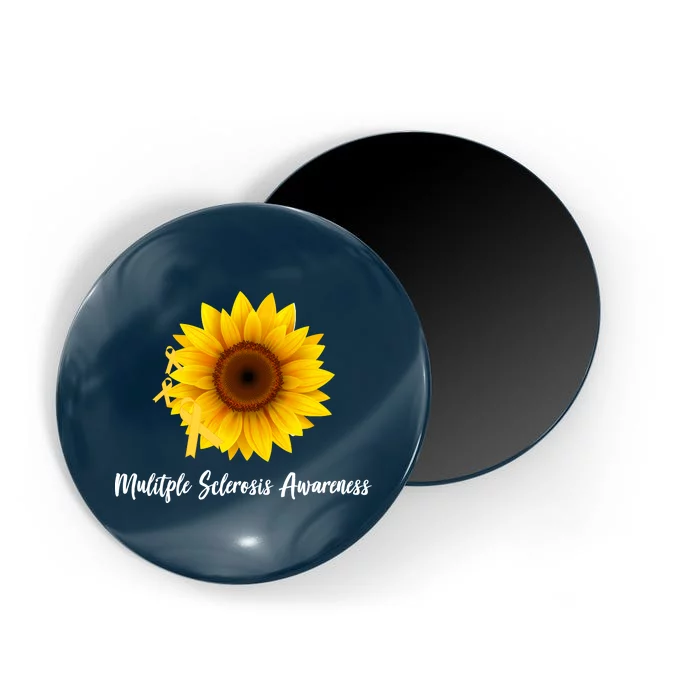 Multiple Sclerosis Awareness Sunflower Magnet