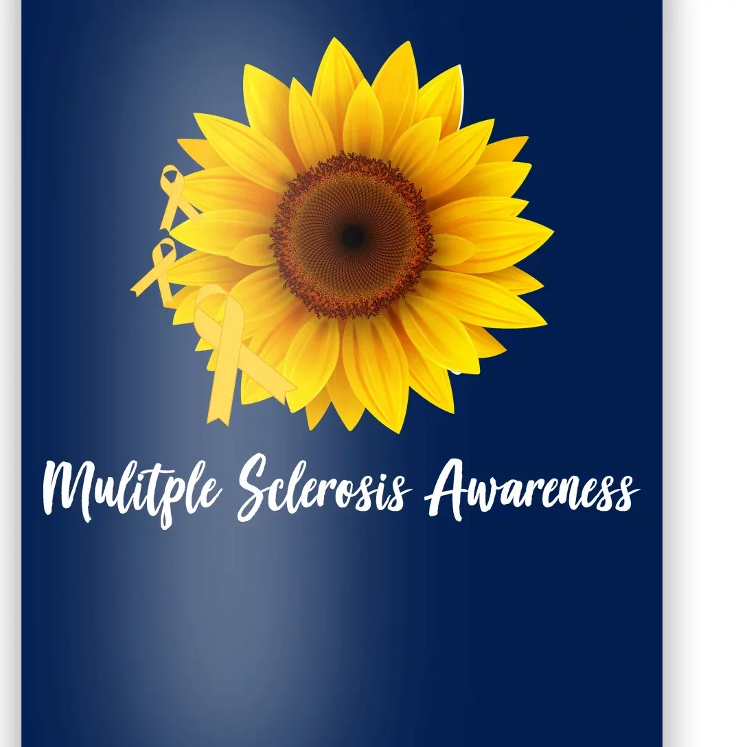 Multiple Sclerosis Awareness Sunflower Poster