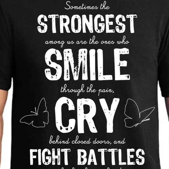 Multiple Sclerosis MS Awareness Fight Battles Quote Pajama Set