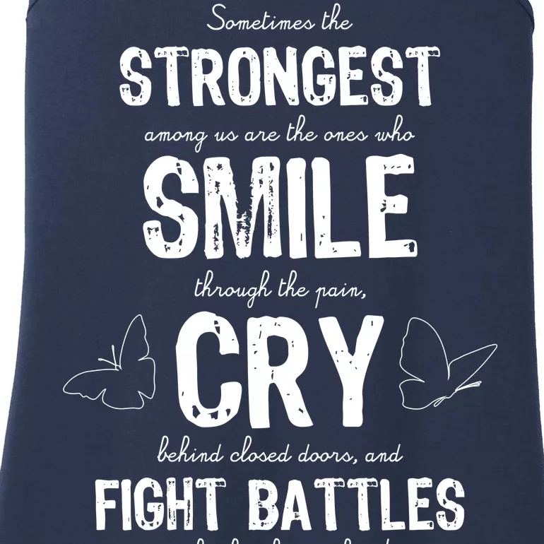 Multiple Sclerosis MS Awareness Fight Battles Quote Ladies Essential Tank