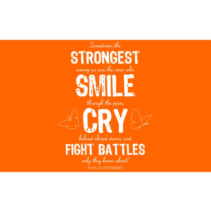 Multiple Sclerosis MS Awareness Fight Battles Quote Bumper Sticker