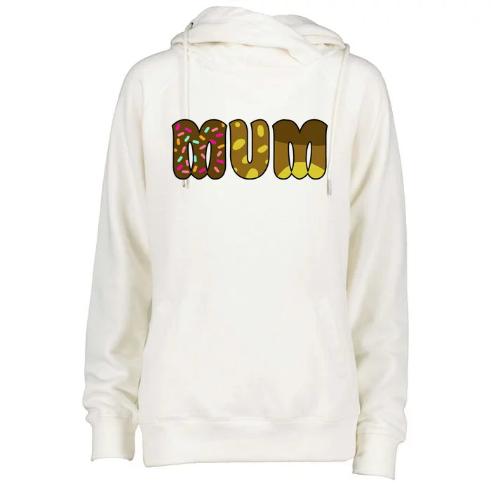 Mum Cute Cartoon Womens Funnel Neck Pullover Hood