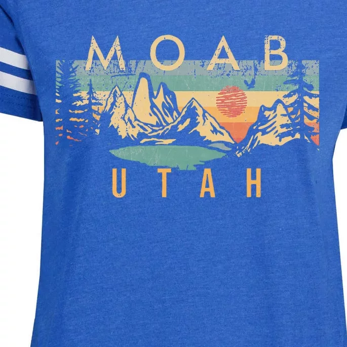 Moab Utah Enza Ladies Jersey Football T-Shirt