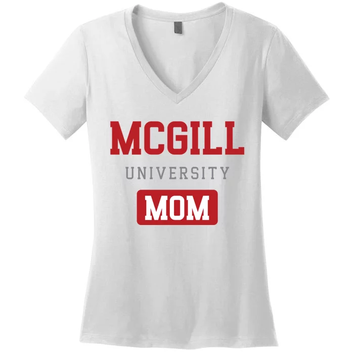 Mcgill University Mom Women's V-Neck T-Shirt