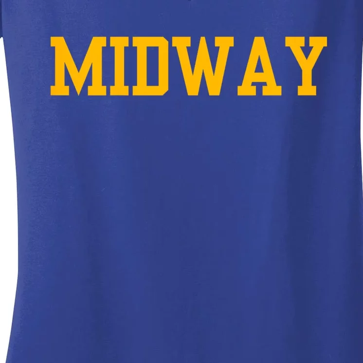 Midway University Women's V-Neck T-Shirt