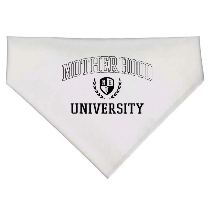 Motherhood University Motherhood Of University USA-Made Doggie Bandana