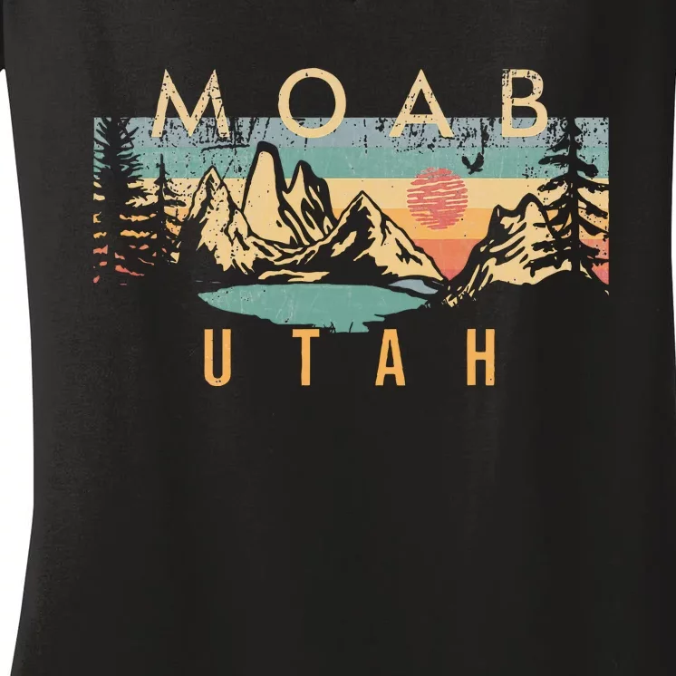 Moab Utah Women's V-Neck T-Shirt