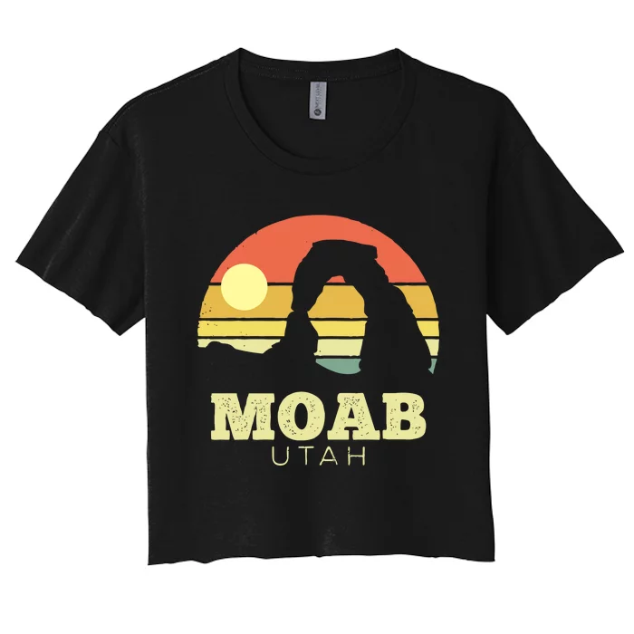 Moab Utah Women's Crop Top Tee