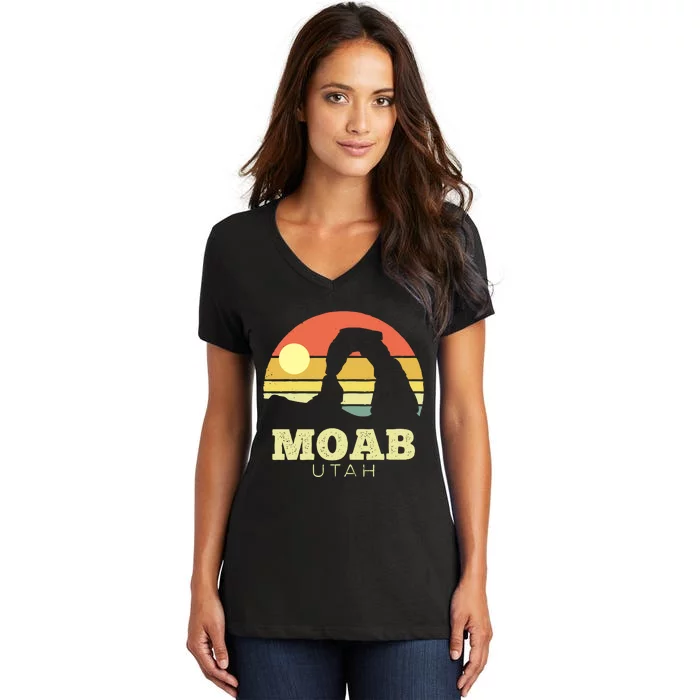 Moab Utah Women's V-Neck T-Shirt