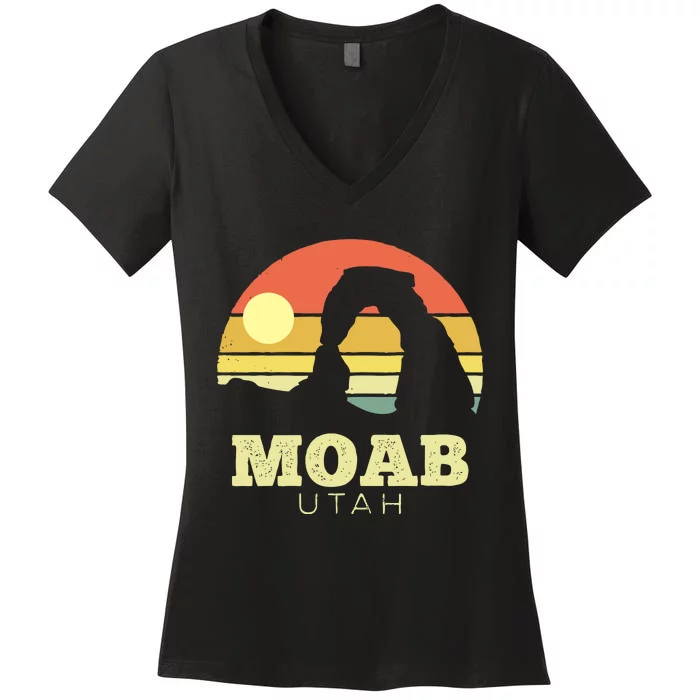 Moab Utah Women's V-Neck T-Shirt