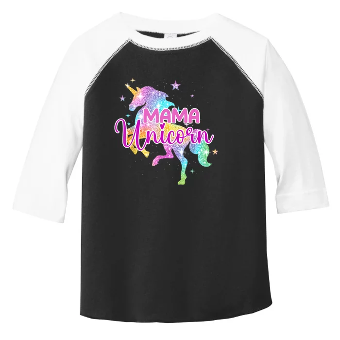 Mama Unicorn Mythical Animal Fantasy Creature Magical Toddler Fine Jersey T-Shirt